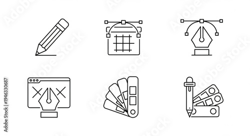 Vector icon set for web and business design illustrations