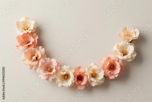 Wallpaper Mural A luxury fashion pearl necklace and shiny beads elegantly arranged with rose petals on a pink background create a beautiful heart shape gift for a Valentine jewelry decoration Torontodigital.ca