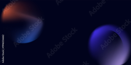 Abstract circle shapes with gradient isolated on black background. Vector set. Fluid vivid gradients for banners. Modern trendy design. Liquid shape. Colorful bright neon template. Dynamic soft color.