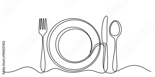 Dining utensils and plate setting, tableware arrangement, eating tools