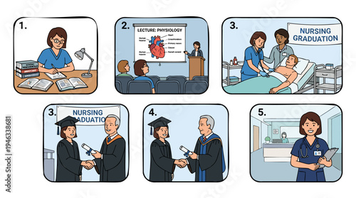 Colorful vector illustration depicting various medicine bottles and pill packs, each representing a different medical specialty with corresponding organ icons.