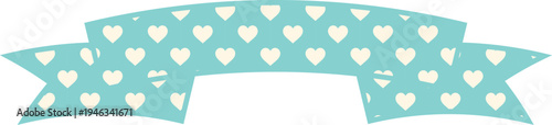 Ribbon Frame -2- Heart - mint green