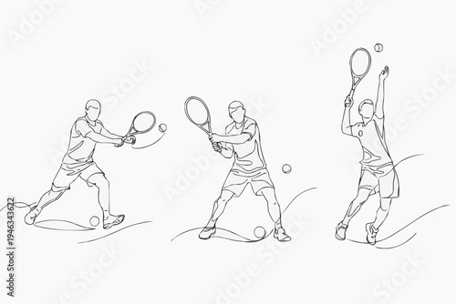 "Tennis Player Action Sequence"