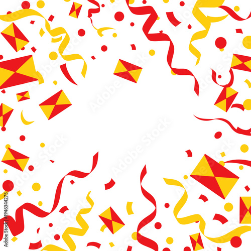 Celebrating Día de Aragón with Aragon Day festive confetti and ribbons