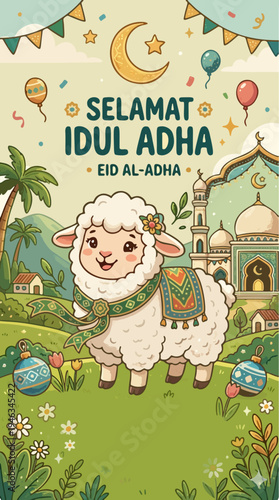 happy eid adha sheep