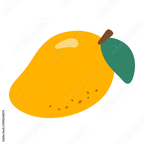 mango fresh fruit vector illustration healthy food 