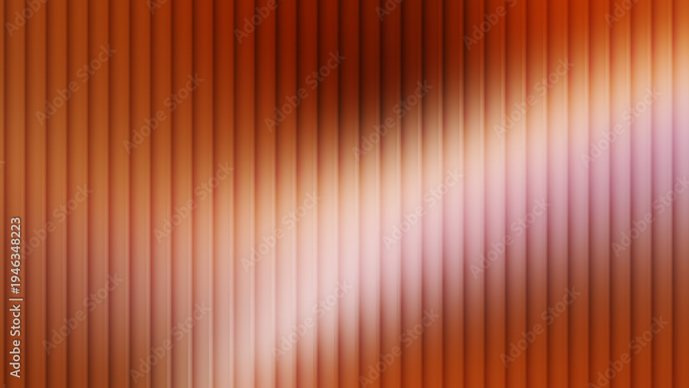 Obraz premium Bronze warm reeded glass texture with vibrant golden light diffusion. Ideal for creative digital art backgrounds and warm media surfaces.