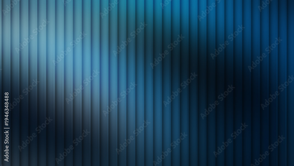 Fototapeta premium Midnight teal reeded glass texture with elegant dark light diffusion. Designed for clean web headers, creative branding, and minimalist UI.