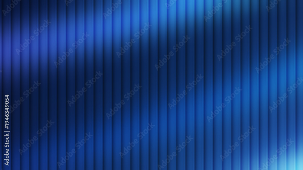 Obraz premium Navy blue reeded glass texture with intense dark light streaks. Ideal for high-impact tech branding and modern digital surface visuals.