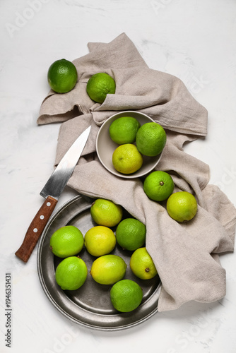 Plate and bowl with fresh r...