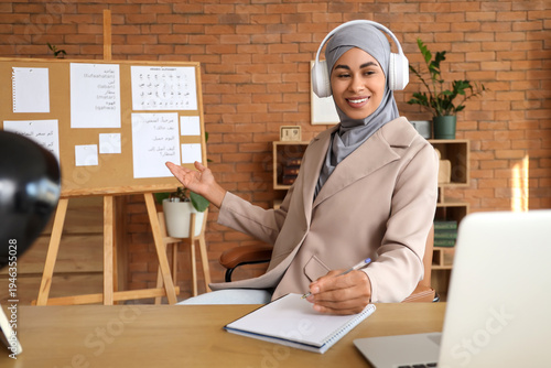 Beautiful Muslim woman with...