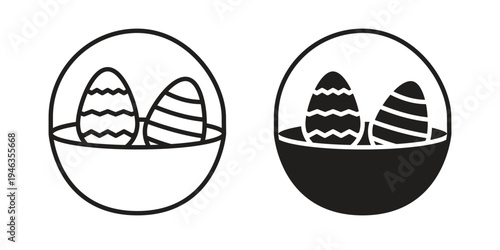 Easter eggs icon. modern vector symbols set