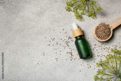 Bottle of dill seed essenti...