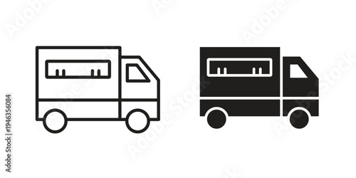 Food truck icon vector, Symbol, logo illustrations