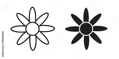 Gerbera icon. modern vector symbols set