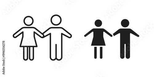 Girlfriend icon. modern vector symbols set