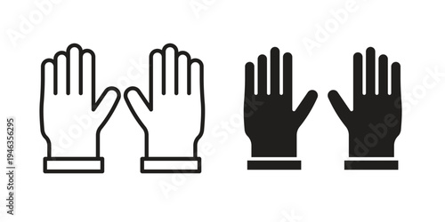 Gloves icon. modern vector symbols set