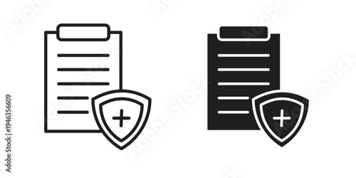 Health insurance icon. modern vector symbols set