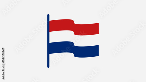 3D flags of Finland and Russia waving in the sky with patriotic symbols