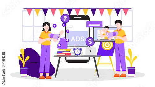 Managing social media advertising campaigns and digital marketing sponsored posts