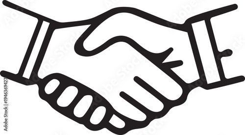 Business Partnership Agreement Handshake Icon