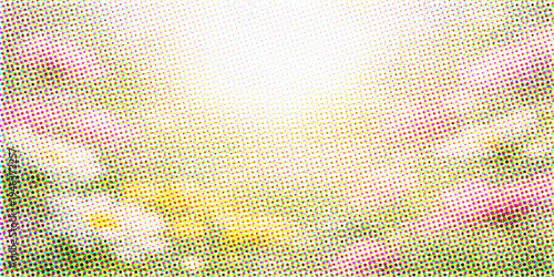 Abstract colorful floral background featuring a vintage grunge texture and futuristic halftone pattern element in a blue and yellow vector art style wallpaper design