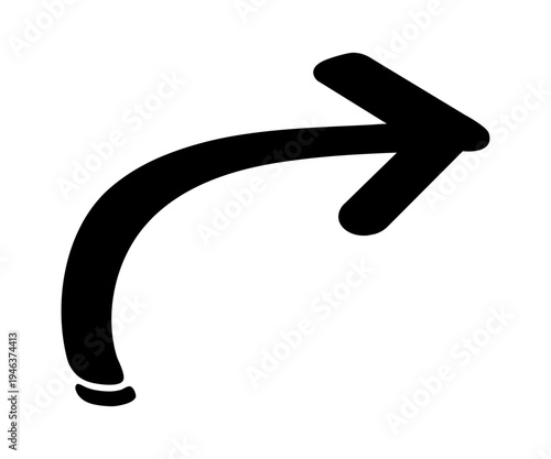 右にカーブしている赤い矢印のアイコン