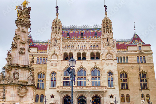 Photography Mathias church or the Church of Our Lady of Buda Castle and its tower, fisherma