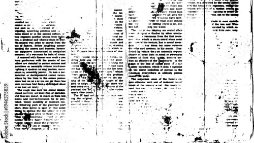 Old newspaper pages with visible text and tears