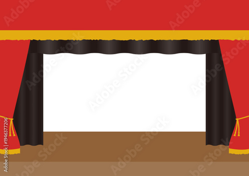 体育館のステージ風フレーム