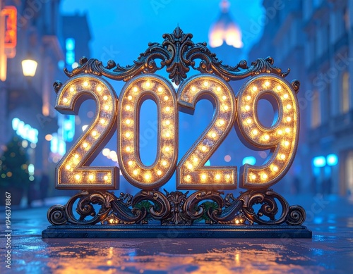 Exquisite baroque details meet the future 2029 vision. Luxury and precision define your financial journey. Build an elegant legacy through strategy