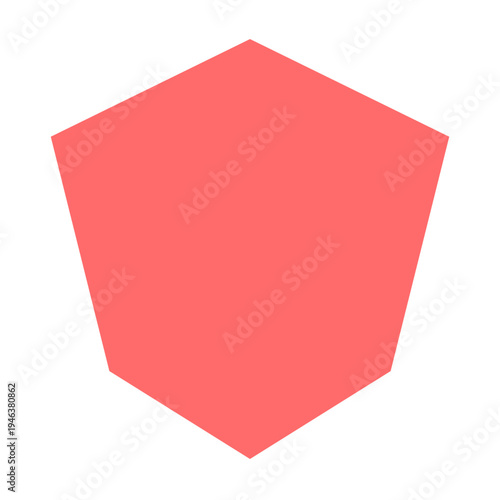 An isolated red paper clip secures a blank red card and paper on a business memo pad for a colorful office message