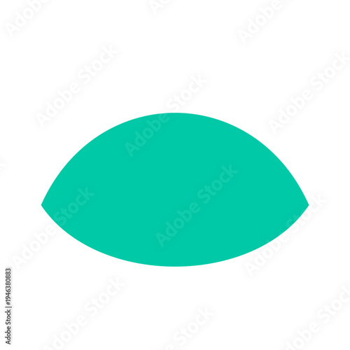 3d rendered illustration of a round green paper speech bubble icon symbol and circle object design shaped like a glossy ball or pill sign art