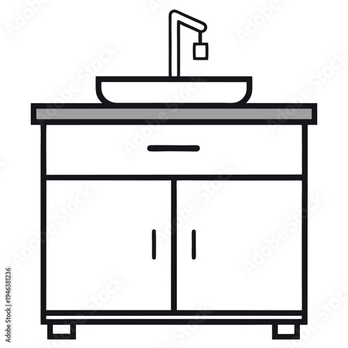 Vector illustration of kitchen