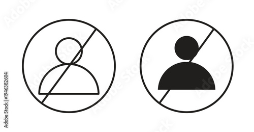 No account signs. web vector design