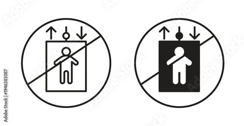 No elevator signs. web vector design