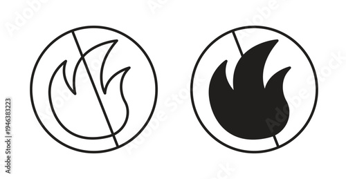 No fire signs. web vector design