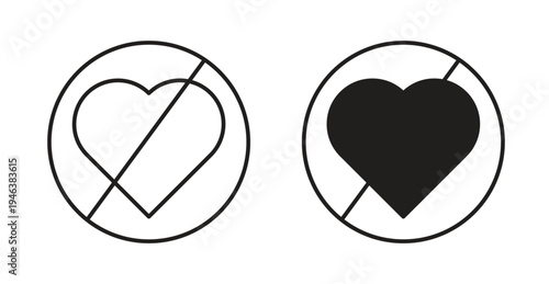 No love signs. web vector design