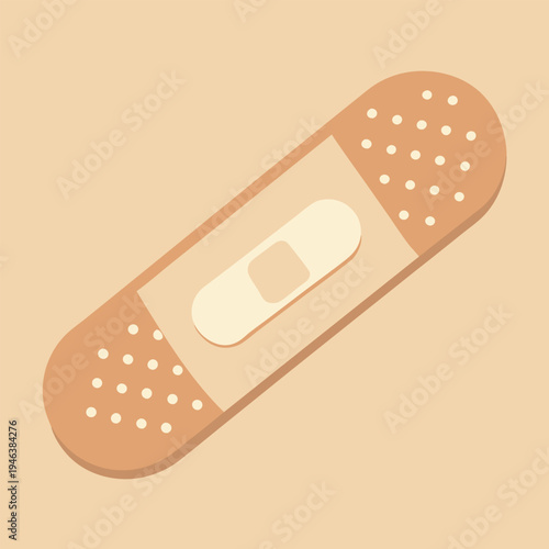 Adhesive bandage on white background