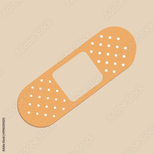 Adhesive bandage on white background