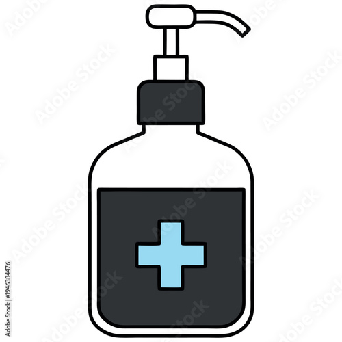 Vector illustration of a shower gel