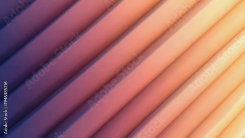 Abstract 3D Motion Graphics: Rhythmic Parallel Lines with a Smooth Blue and Pink Pastel Color Gradient Loop, 4K video