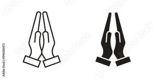 Pray icon. web vector design