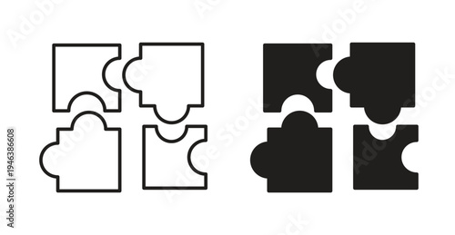 Puzzle icon. web vector design