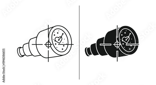 Light bulb technical drawing outline and shaded