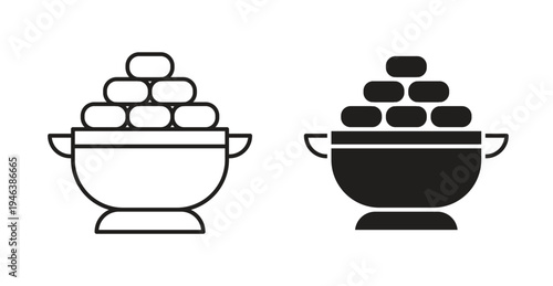 Ramadan breakfast icon. web vector design