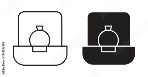 Ring icon. web vector design
