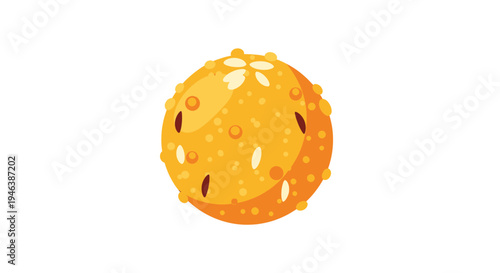 Golden Indian Oat Cookie with Chocolate Chips and Nuts, Textured Surface, Depth Shading – Simple White Background, Minimalist Design