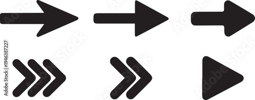 Black vector arrow symbol illustration, arrow head sign design. arrow black set. 