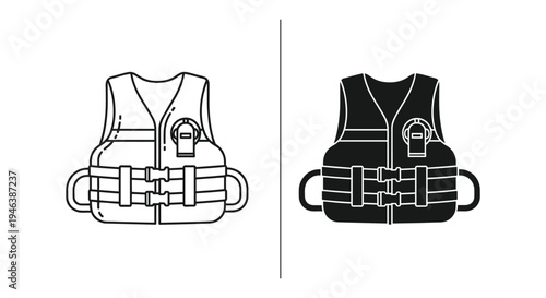 Life jacket illustration